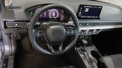 Honda Civic 2022 Kontrol Panel Kaplama Seti - Karbon