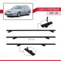 Saab 9-3 II SW 2006-2012 Arası ile Uyumlu BASIC Model Ara Atkı Tavan Barı Siyah 2 Adet