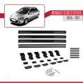 Renault Clio 3 Estate 2005-2012 Arası ile Uyumlu BASIC Model Ara Atkı Tavan Barı Siyah 3 Adet
