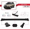 Opel Antara 2007-2016 Arası ile Uyumlu FLY Model Ara Atkı Tavan Barı Siyah 2 Adet
