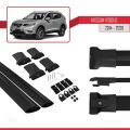 Nissan Rogue 2 (T32) 2014-2020 Arası ile Uyumlu FLY Model Ara Atkı Tavan Barı Siyah 2 Adet