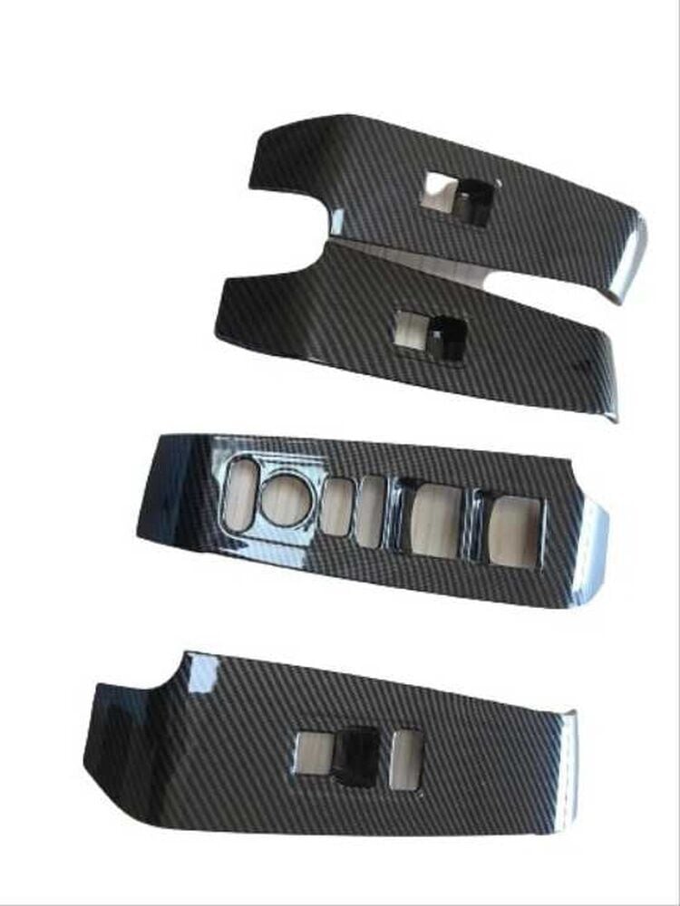 Honda Civic 2022 Cam Düğme Kaplama - Karbon