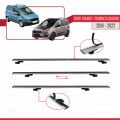 Ford Transit/Tourneo Courier Post-Facelift 2018-2022 Arası ile Uyumlu BASIC Model Ara Atkı Tavan Barı Gri 3 Adet