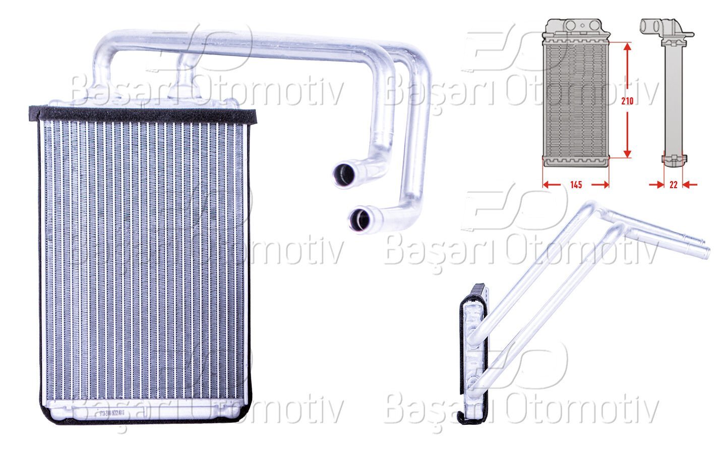 Hyundai Coupe Elantra 2000 Sonrası Uyumlu Kalorifer Radyatörü