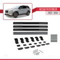 Nissan Pathfinder 2022-2024 Arası ile Uyumlu BASIC Model Ara Atkı Tavan Barı Siyah 3 Adet