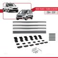 Ford Transit/Tourneo Courier Pre-Facelift 2014-2017 Arası ile Uyumlu BASIC Model Ara Atkı Tavan Barı Gri 3 Adet