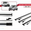 Ford Transit/Tourneo Courier Pre-Facelift 2014-2017 Arası ile Uyumlu BASIC Model Ara Atkı Tavan Barı Gri 3 Adet