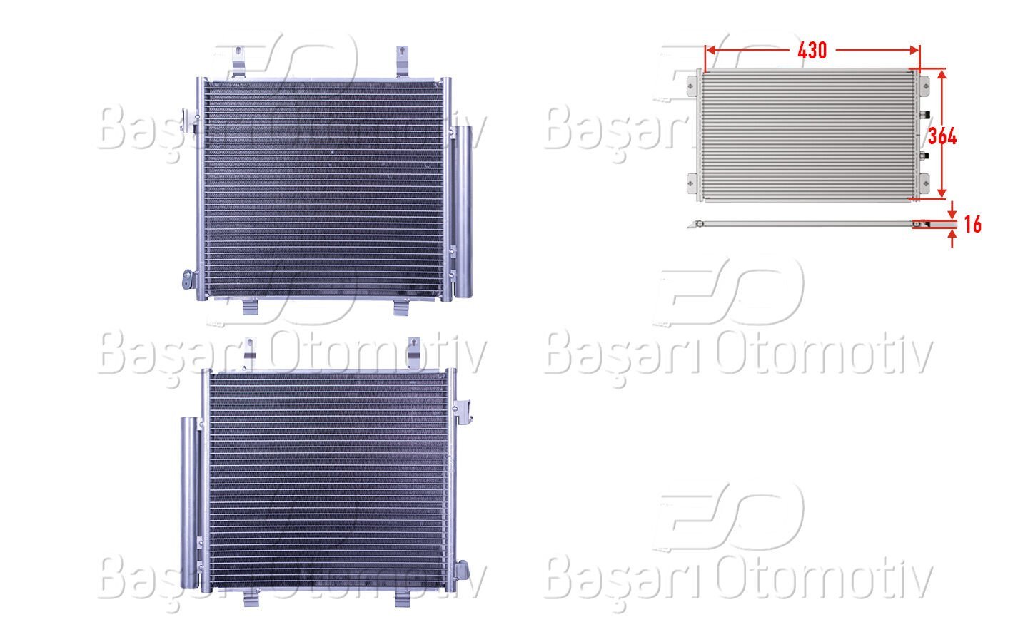 Nissan Pixo 2009 ve Sonrası Uyumlu Klima Radyatörü