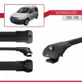 Volkswagen Caddy 3 (2K) 2003-2010 Arası ile Uyumlu ACE-1 Ara Atkı Tavan Barı Siyah 2 Adet