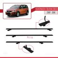 Volkswagen Touran Cross Pre-Facelift 2007-2010 Arası ile Uyumlu BASIC Model Ara Atkı Tavan Barı Siyah 3 Adet