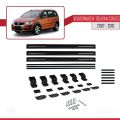 Volkswagen Touran Cross Pre-Facelift 2007-2010 Arası ile Uyumlu BASIC Model Ara Atkı Tavan Barı Siyah 3 Adet