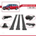 Mercedes E Class S212 2013-2016 Arası ile Uyumlu FLY Model Ara Atkı Tavan Barı Siyah 3 Adet