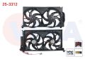 Peugeot Partner (5,5F) 1.9 D 1996-2008 Fan Motoru (Su+Klima) Davlumbazlı Çiftli Tesisatlı