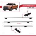 Ford Ranger (P375) 2011-2022 Arası ile Uyumlu BASIC Model Ara Atkı Tavan Barı Siyah 3 Adet