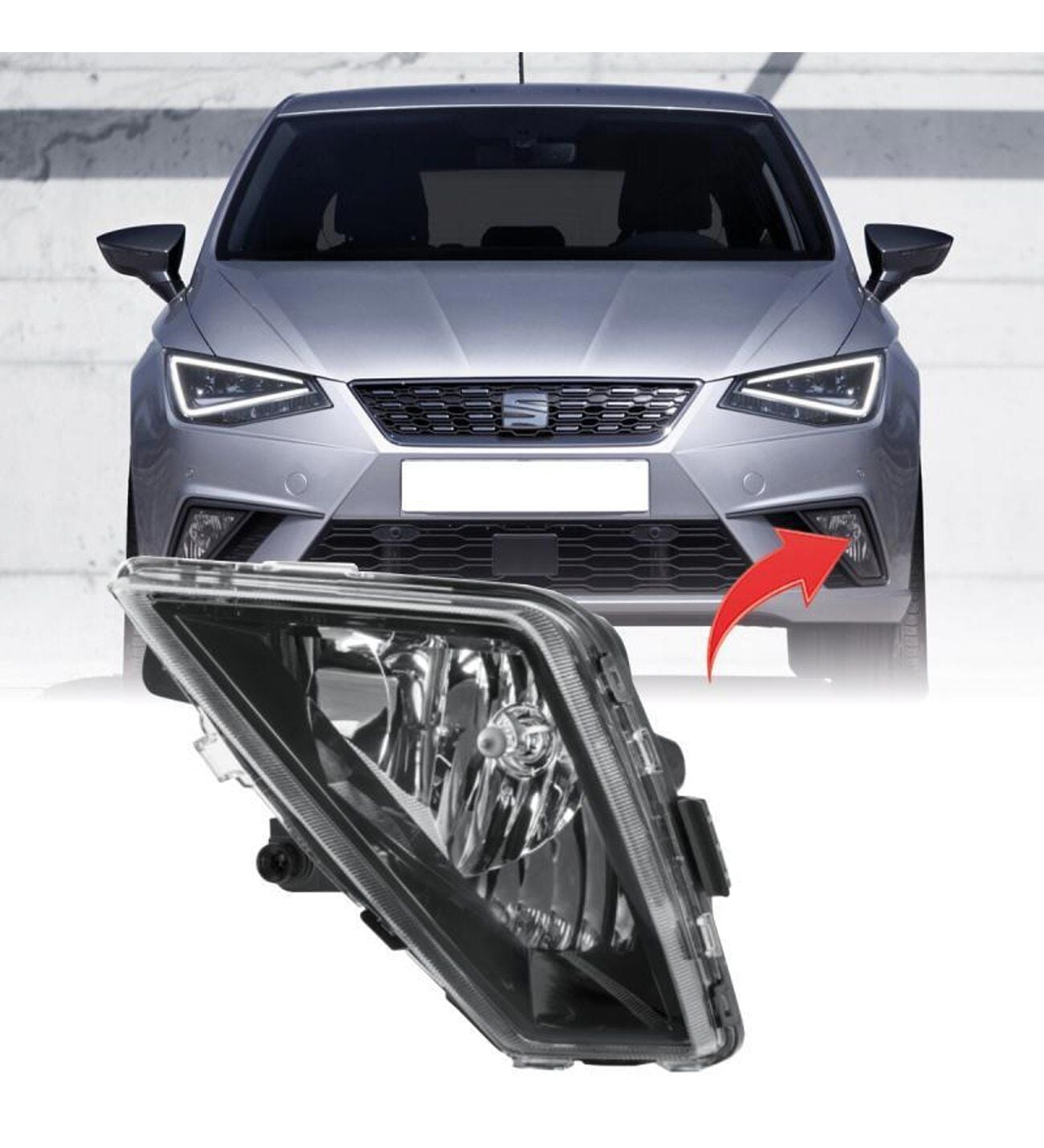 Seat Ibiza 5 KJ1,KJG 2017 Sonrası Sis Farı Sol