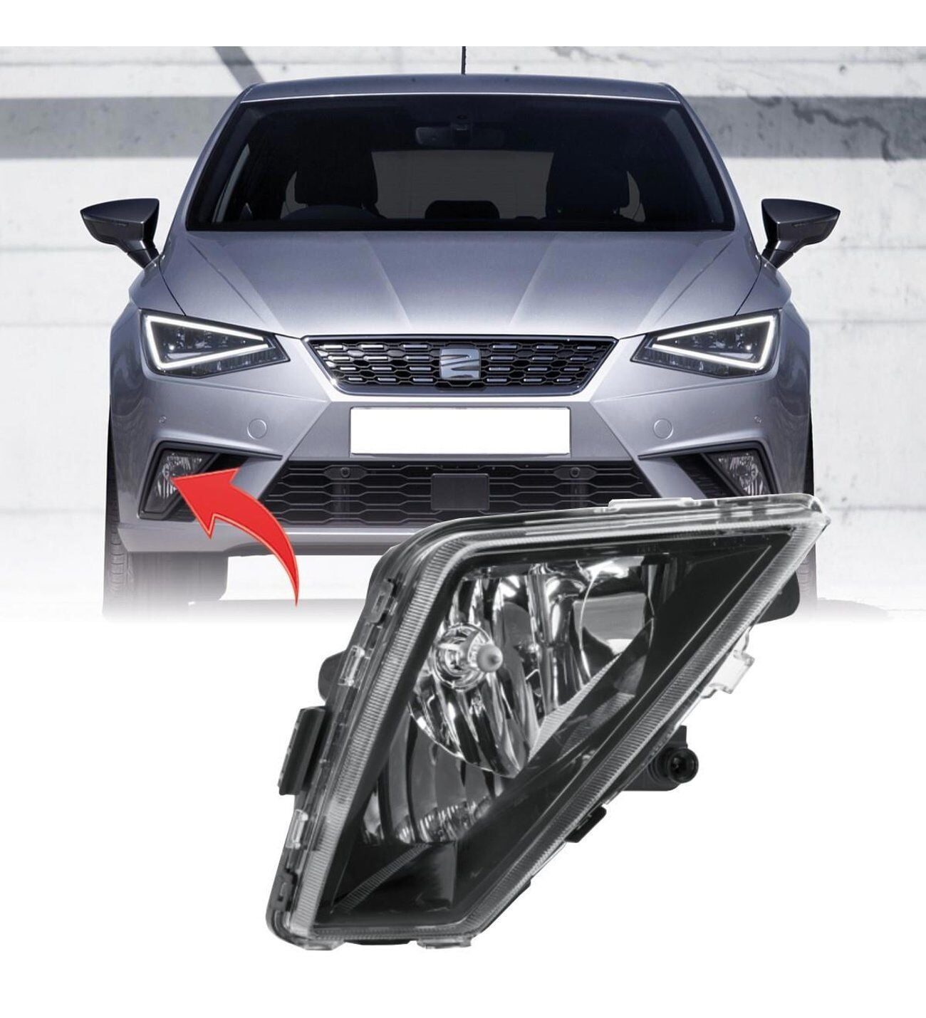 Seat Ibiza 5 KJ1 KJG 2017 Sonrası Sis Farı Sağ