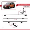 Volkswagen Touran Cross Pre-Facelift 2007-2010 Arası ile Uyumlu BASIC Model Ara Atkı Tavan Barı Gri 3 Adet