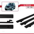 Kia Sportage 1997-2002 Arası ile Uyumlu BASIC Model Ara Atkı Tavan Barı Siyah 3 Adet