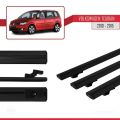 Volkswagen Touran (1T) Post-Facelift 2010-2015 Arası ile Uyumlu BASIC Model Ara Atkı Tavan Barı Siyah 3 Adet