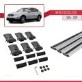 Infiniti QX50 (J50) 2014-2017 Arası ile Uyumlu FLY Model Ara Atkı Tavan Barı Gri 3 Adet