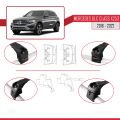 Mercedes GLC Class (X253) 2016-2022 (No-Sunroof) Arası ile Uyumlu ACE-2 Ara Atkı Tavan Barı Siyah 2 Adet