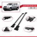 Ssangyong Rexton (Y250) 2006-2012 Arası ile Uyumlu FLY Model Ara Atkı Tavan Barı Gri 2 Adet