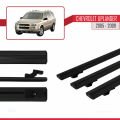 Chevrolet Uplander 2005-2009 Arası ile Uyumlu BASIC Model Ara Atkı Tavan Barı Siyah 3 Adet