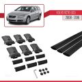 Volvo XC70 II (P24) 2008-2016 Arası ile Uyumlu FLY Model Ara Atkı Tavan Barı Siyah 3 Adet