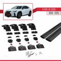 Lexus UX (ZA10) 2019 ve Sonrası ile Uyumlu ACE-2 Ara Atkı Tavan Barı Siyah 2 Adet