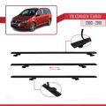 Volkswagen Touran (1T) Pre-Facelift 2003-2010 Arası ile Uyumlu BASIC Model Ara Atkı Tavan Barı Siyah 3 Adet
