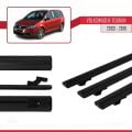 Volkswagen Touran (1T) Pre-Facelift 2003-2010 Arası ile Uyumlu BASIC Model Ara Atkı Tavan Barı Siyah 3 Adet