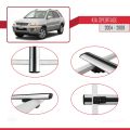 Kia Sportage 2 (JE) 2004-2009 Arası ile Uyumlu BASIC Model Ara Atkı Tavan Barı Gri 2 Adet