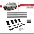 Kia Sportage 2 (JE) 2004-2009 Arası ile Uyumlu BASIC Model Ara Atkı Tavan Barı Gri 2 Adet