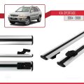 Kia Sportage 2 (JE) 2004-2009 Arası ile Uyumlu BASIC Model Ara Atkı Tavan Barı Gri 2 Adet