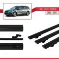 Ford Focus 2 (C307) Turnier 2008-2010 Arası ile Uyumlu BASIC Model Ara Atkı Tavan Barı Siyah 3 Adet