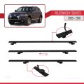 Volkswagen Touareg (7L) 2002-2010 Arası ile Uyumlu BASIC Model Ara Atkı Tavan Barı Siyah 3 Adet