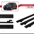 Volkswagen Touareg (7L) 2002-2010 Arası ile Uyumlu BASIC Model Ara Atkı Tavan Barı Siyah 3 Adet