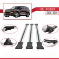 Ford Explorer 6 2020-2024 Arası ile Uyumlu FLY Model Ara Atkı Tavan Barı Gri 3 Adet