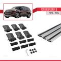 Ford Explorer 6 2020-2024 Arası ile Uyumlu FLY Model Ara Atkı Tavan Barı Gri 3 Adet