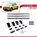 Kia Stonic 2017 ve Sonrası ile Uyumlu BASIC Model Ara Atkı Tavan Barı Gri 2 Adet