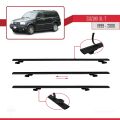 Suzuki XL-7 1998-2006 Arası ile Uyumlu BASIC Model Ara Atkı Tavan Barı Siyah 3 Adet