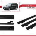 Suzuki XL-7 1998-2006 Arası ile Uyumlu BASIC Model Ara Atkı Tavan Barı Siyah 3 Adet
