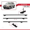 Kia Sportage 2 (JE) 2004-2009 Arası ile Uyumlu BASIC Model Ara Atkı Tavan Barı Siyah 2 Adet