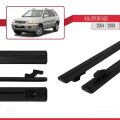 Kia Sportage 2 (JE) 2004-2009 Arası ile Uyumlu BASIC Model Ara Atkı Tavan Barı Siyah 2 Adet