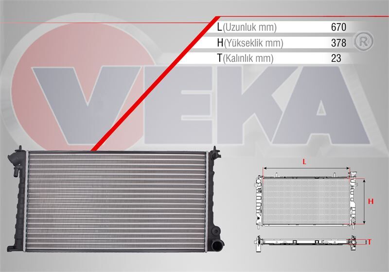 Peugeot Partner (5,5F) 1.9 D 1996-2008 Su Radyatörü Mekanik