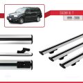 Suzuki XL-7 1998-2006 Arası ile Uyumlu BASIC Model Ara Atkı Tavan Barı Gri 3 Adet