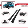 Peugeot Bipper 2008-2017 Arası ile Uyumlu FLY Model Ara Atkı Tavan Barı Siyah 2 Adet