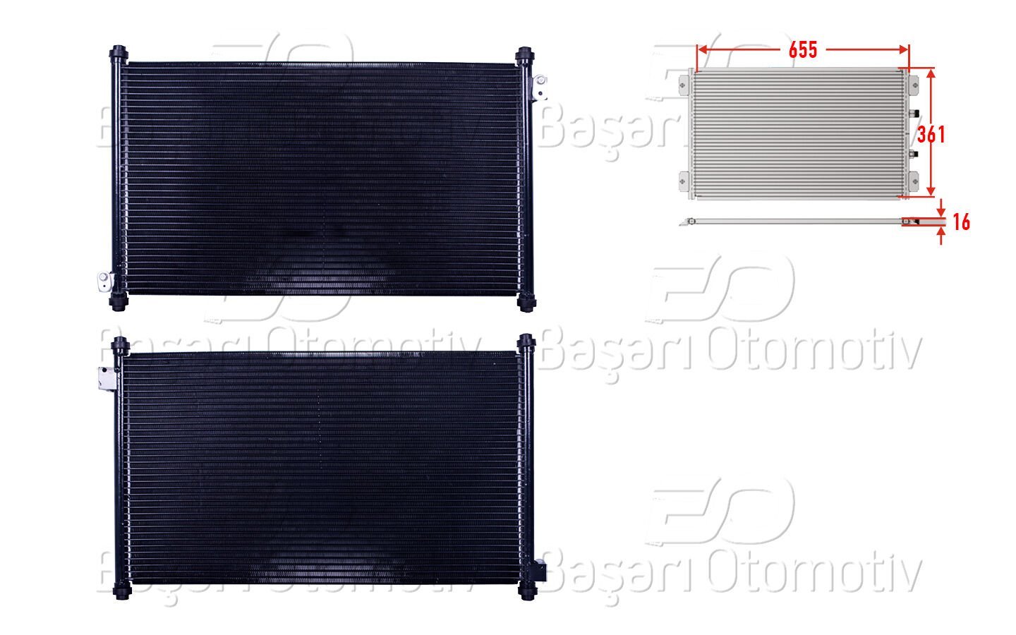 Honda Accord 6 Coupe 1998-2003 Uyumlu Klima Radyatörü