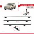 Chevrolet Uplander 2005-2009 Arası ile Uyumlu BASIC Model Ara Atkı Tavan Barı Gri 3 Adet