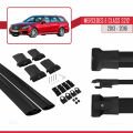 Mercedes E Class S212 2013-2016 Arası ile Uyumlu FLY Model Ara Atkı Tavan Barı Siyah 2 Adet